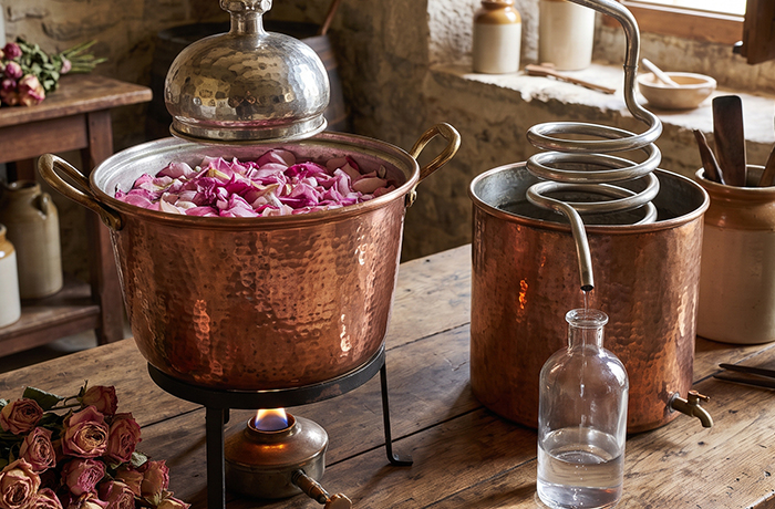 Distillation en alambic de cuivre
